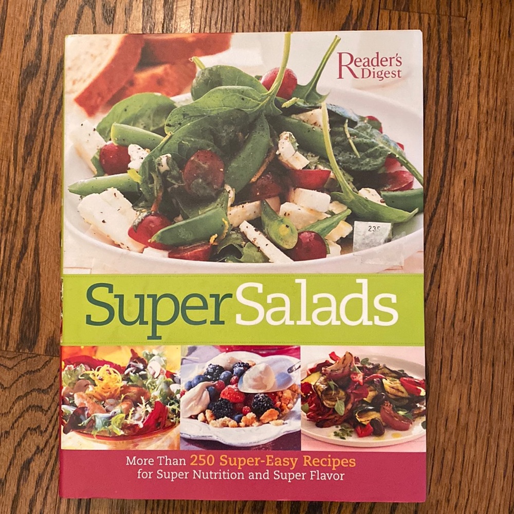 Reader’s Digest SuperSalads cookbook. Like new!